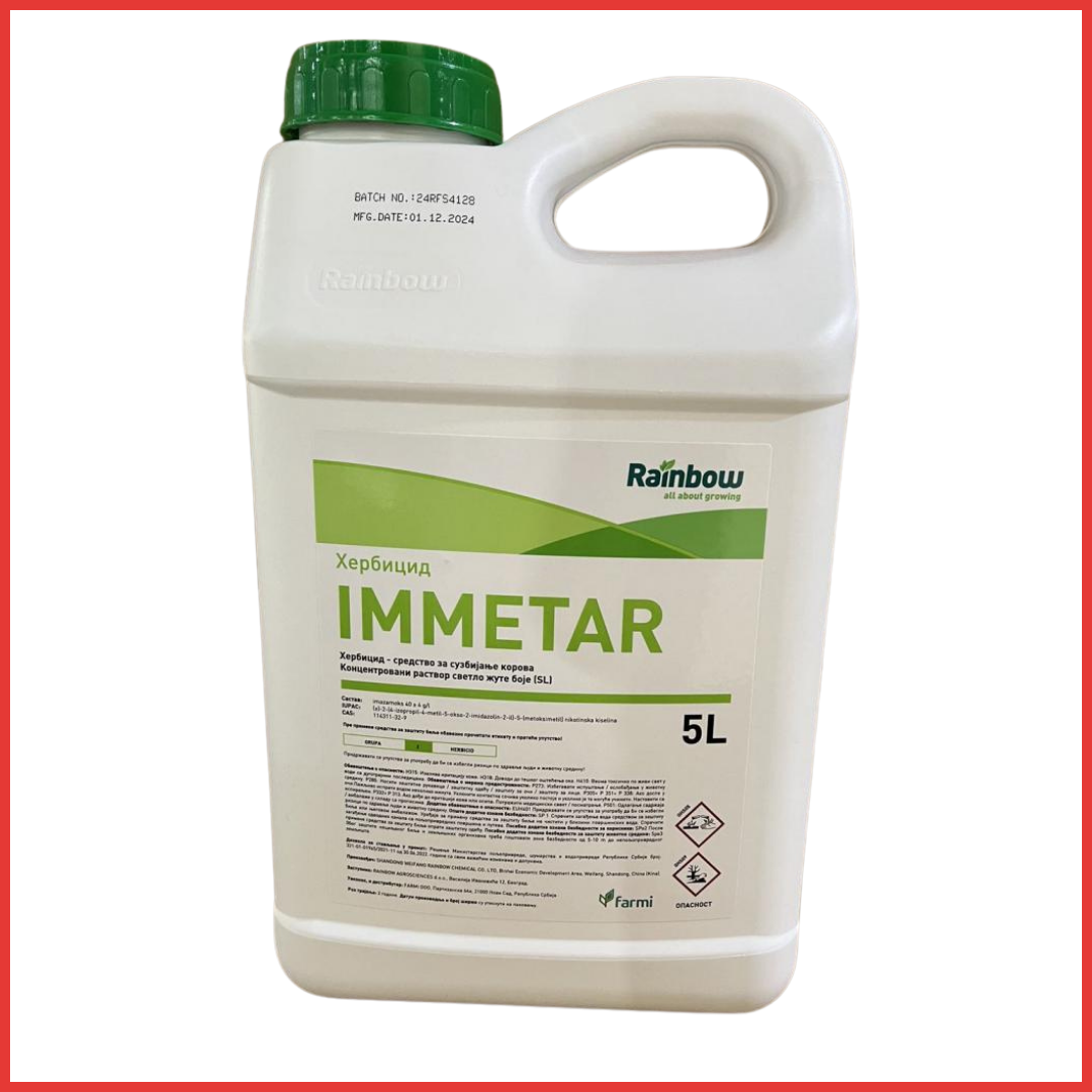 IIMMETAR za čist usev soje i suncokreta! Immetar je herbicid  na bazi aktivne materije imazamoks u sevima za soje, suncokrea i pasulja sa količinom primene od 1 l/ha u toku vegetac. | hibridi, pesticidi, fungicidi, herbicidi, adjuvanti, lepkovi, hemija, sredstva za zaštitu bilja, povoljna hemija, poljoprivredna apoteka, kukuruz, pšenica, suncokret, soja, repica, uljana repica, nabavka hemije, poljoprivreda, alteox, galenika, fuzarijum, rđa, pepelnica, sirak, širokolisni korovi, motika, prskalica, špricanje,