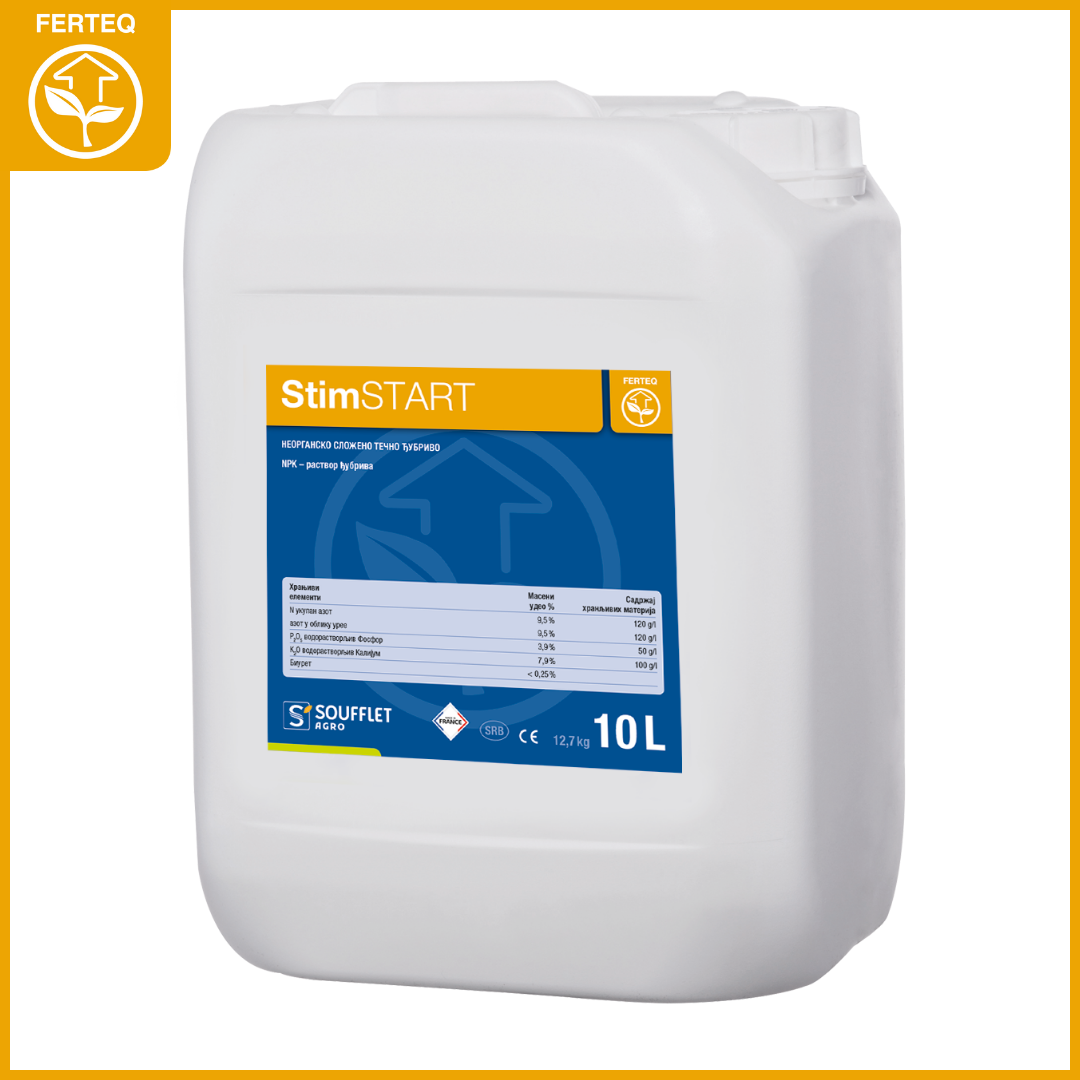 STIMSTART - Kompletan biostimulator za razvoj korenovog sistema i poboljšanje kvaliteta i prinosa gajenog useva.  Biostimulator koji utiče na bolji razvoj korenovog sistema. Omoguć. | hibridi, pesticidi, fungicidi, herbicidi, adjuvanti, lepkovi, hemija, sredstva za zaštitu bilja, povoljna hemija, poljoprivredna apoteka, kukuruz, pšenica, suncokret, soja, repica, uljana repica, nabavka hemije, poljoprivreda, alteox, galenika, fuzarijum, rđa, pepelnica, sirak, širokolisni korovi, motika, prskalica, špricanje,